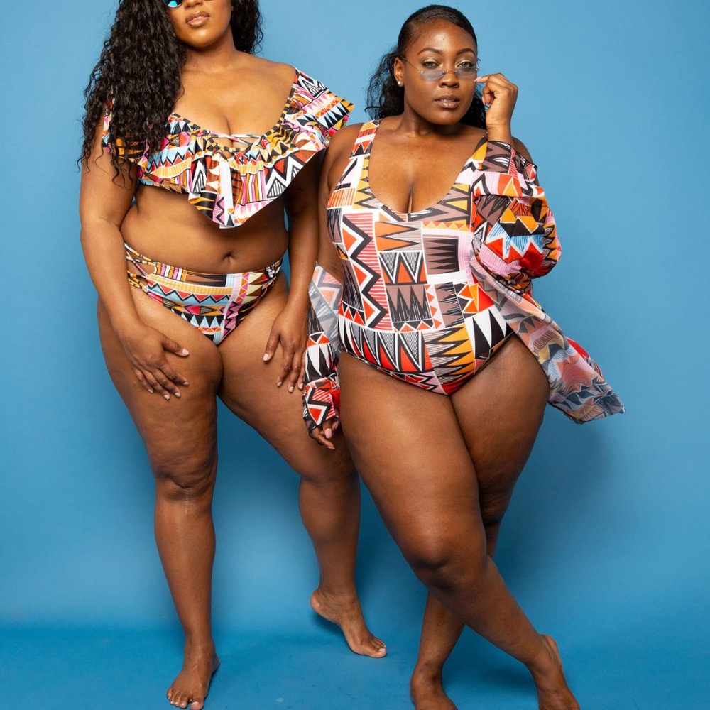 Aztec- Two Piece (With Cover-Up)